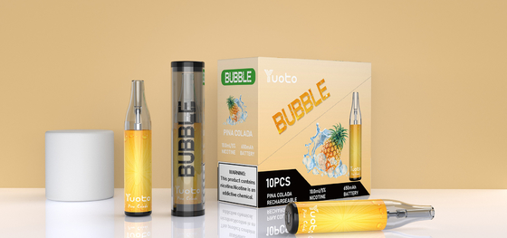 Yüksek Kaliteli% 5 Nikotin Tuzlu Tek Kullanımlık Vape Orijinal Yuoto Vape Ecigs ile Popüler Yuoto Vape