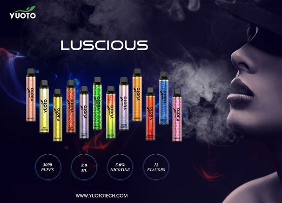 Yüksek kaliteli toptan Yuoto tatlı 3000puffs 8ML E-sıvı entegre 1350mAh Pil