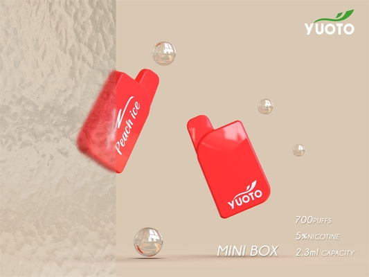 15 Tat 700 Puffs Vape 2.3ML E Suyu Kapasitesi EMC ROHS Sertifikası