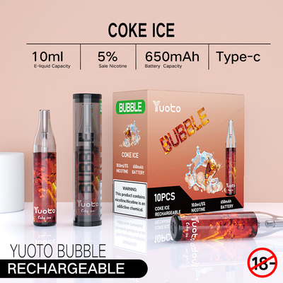 C Tipi Ücretli Yuoto Bubbles, 4500puff Dispossble Ecigratetes Vape