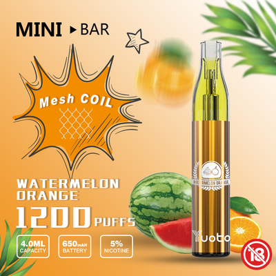 Tek Kullanımlık Vape Yuoto Mini Bar 1200puff Kartuş Değiştirilebilir