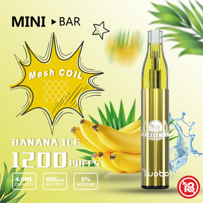 Tek Kullanımlık Vape Yuoto Mini Bar 1200puff Kartuş Değiştirilebilir