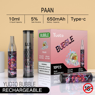 Toptan Fiyat Yuoto Kabarcık 4500 Puffs, LED Işık Karpuz Buz Ile Parlıyor FOB İçin İyi Bir Kalite