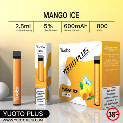 Yuoto Plus 800 Puffs E Sigara 32g 11 Karışık Aromalı Yabanmersini Ahududu Çilek
