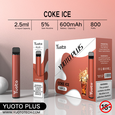 Puff Bar Gevşeme için 11 Karışık Lezzet 800 Puffs Vape OEM / ODM