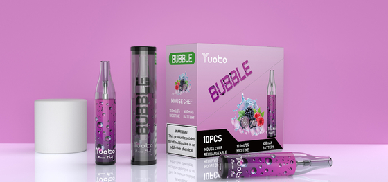 Çin'de orijinal fabrika Yuoto kabarcık 4000puffs 10ml 650mah şarj edilebilir yuoto tek kullanımlık vape bölmeleri örgü bobinleri