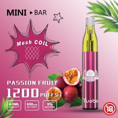 4ml E Liquid 1200 Puffs Vape örgü bobini 16% 5 Nikotinli Tatlar