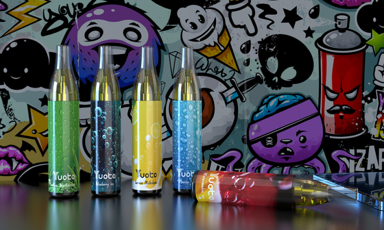Yuoto kabarcık 4000puffs 650 mah 10ml örgü bobin tek kullanımlık şarj edilebilir vape ayrılmayan pina colada ecig buharı