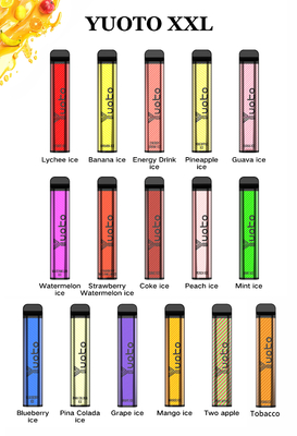 Yuoto xxl 2500puffs 1200mah 7ml eliquid kare şekli yuoto tek kullanımlık vape yuotovape sıcak lezzet üzüm vape pod