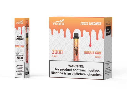Yuoto tatlı 3000puffs 1350mah 8ml eliquid yuoto tek kullanımlık vape yuotovape çin'de orijinal fabrika vape pod