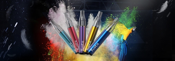 Tek kullanımlık 4ml Vape Pen 640mah şarj edilebilir Pil MSDS FDA onayı