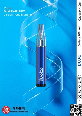 Yuoto mini bar Özel Tek Kullanımlık Vapes 4ml dolum e sıvı