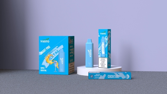 EMC ROHS MSDS Yuoto 1500 Puffs Tek Kullanımlık Vape %2-5 Mg 800mAh Pil 48g