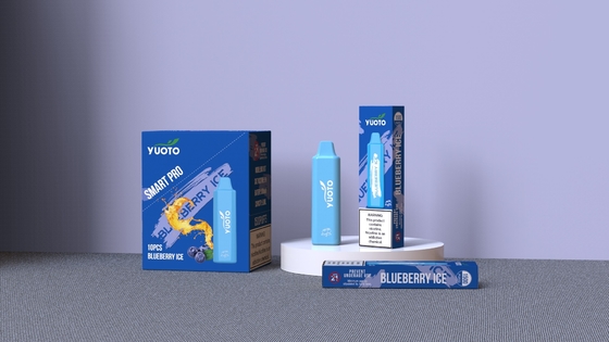 EMC ROHS MSDS Yuoto 1500 Puffs Tek Kullanımlık Vape %2-5 Mg 800mAh Pil 48g