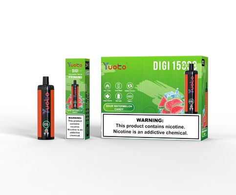 Yuoto DIGI 15000 Puffs Double Mesh Coil Kalıcı Tek kullanımlık Vape