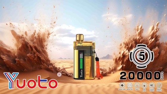 Yuoto 5000 nefes vape ile vaping deneyiminizi yükseltin 850mAh Pil Kapasitesi ve Ayarlanabilir Hava Akışı